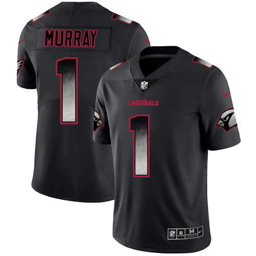 Men Arizona Cardinals #1 Murray Nike Teams Black Smoke Fashion Limited NFL Jerseys